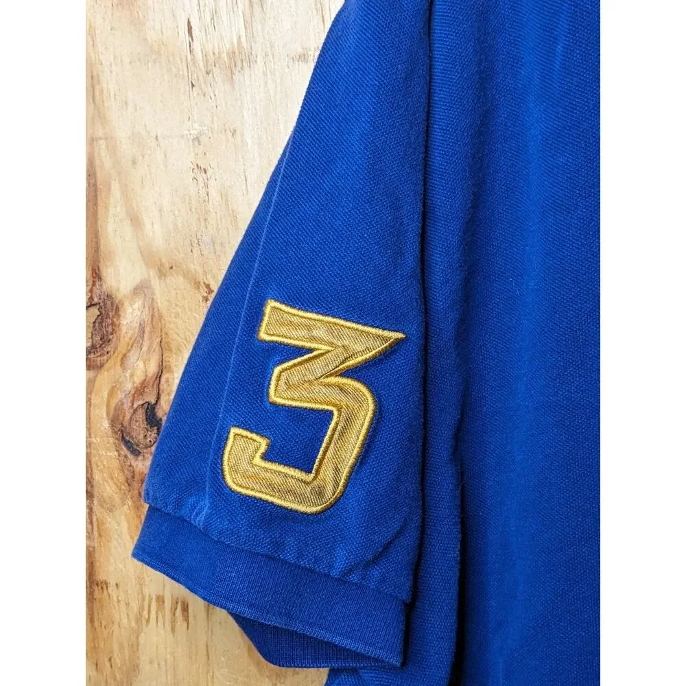 Polo Ralph Lauren Big Pony Size XXL 2XL Vintage Blue Gold Pony Polo Shirt